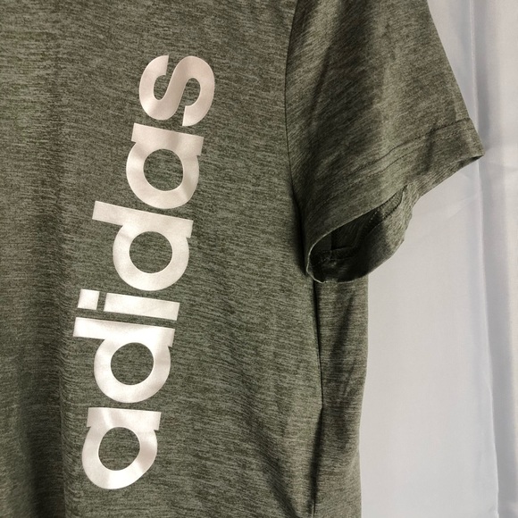 Adidas cropped dri fit boxy top green - Picture 2 of 5